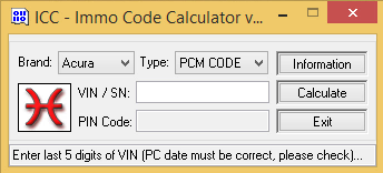 icc immo code calculator